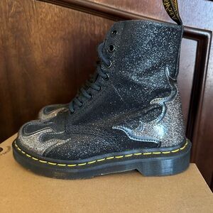 Dr. Martens 1460 Flame glitter boots